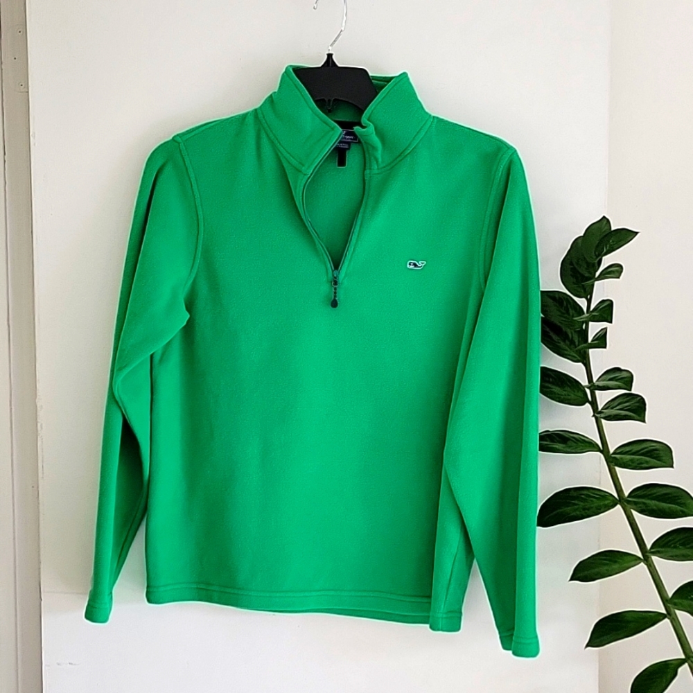 VINEYARD VINES Green Fleece Sz XS